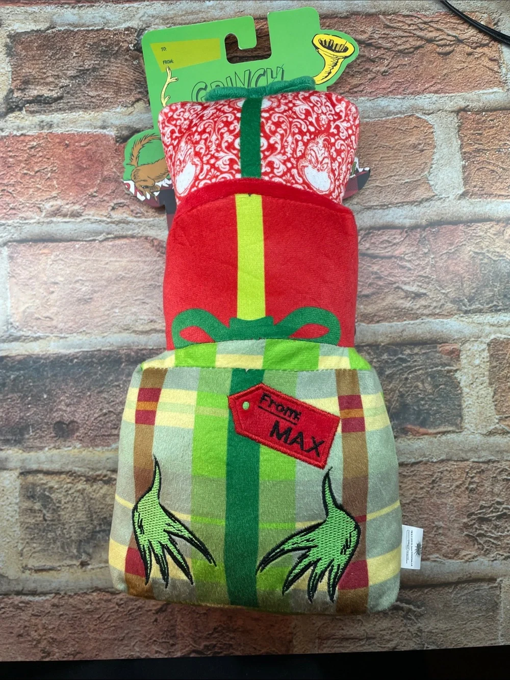 Grinch Holiday Plush Gift Toy - Red & Green